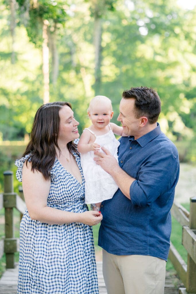 candid laughter during family photo session at Cy-Hope