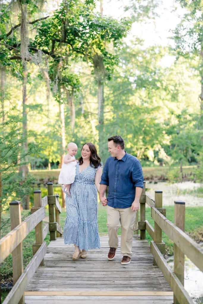 Cypress family photographer captures candid laughter during family photo session at Cy-Hope