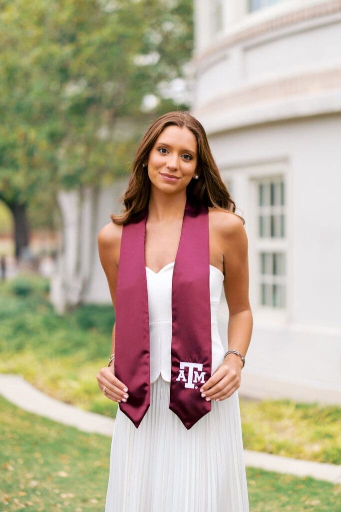 Texas A&M YMCA Building graduation photo