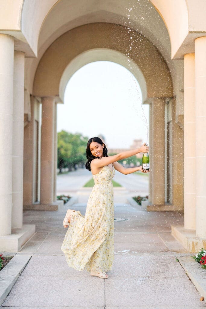texas A&M Albritton Bell Tower graduation photo