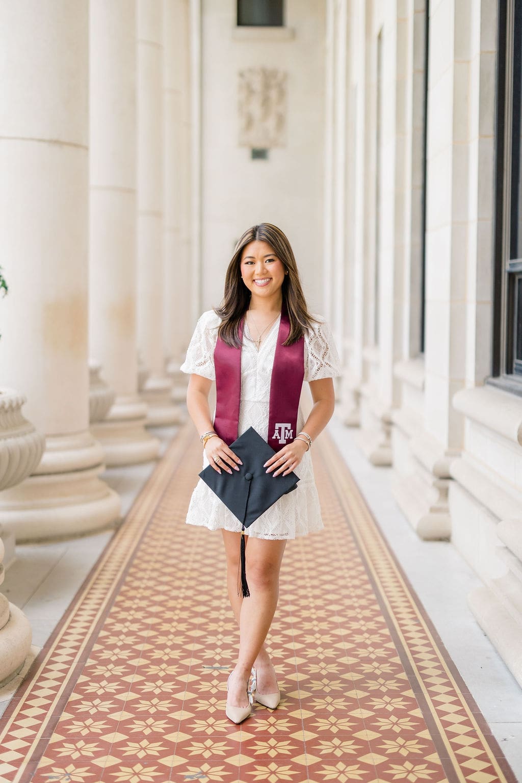 texas a&m senior photos admin building aggie park