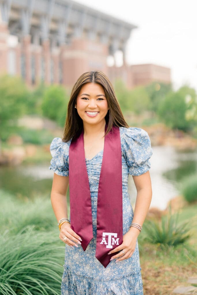 Aggie grad photo location at Aggie Park